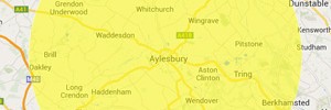 Aylesbury area map